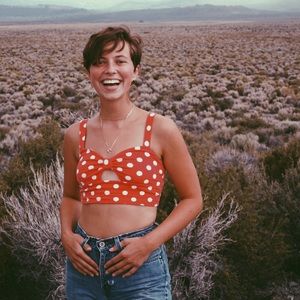 Polka Dot Crop Top Forever21